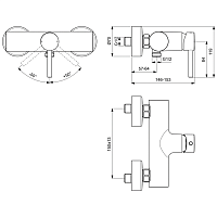 Ideal Standard Ceraline Смеситель для душа, цвет: chrome BC200AA