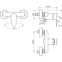 Ideal Standard Cerafine O Смеситель для душа, цвет: silk black BC499XG