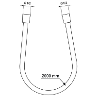Ideal Standard Idealrain Душевой шланг 200 см, цвет: chrome BE200AA