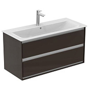 Ideal Standard Connect Air Тумба под раковину 100x44x51,7h см, цвет: matt dark brown/matt white E0821VY