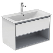 Ideal Standard Connect Air Тумба под раковину 80x44x51,7h см, цвет: glossy white/matt light grey E0827KN