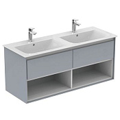 Ideal Standard Connect Air Тумба под раковину 120x44x51,7h см, цвет: glossy light grey/matt white E0829EQ