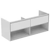 Ideal Standard Connect Air Тумба под раковину 130x44x51,7h см, цвет: glossy white/matt white E0831B2