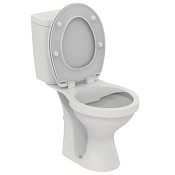 Ideal Standard Simplicity Чаша для унитаза моноблок безободковый, крышка микролифт, цвет: euro white E160101