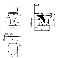 Ideal Standard Simplicity Бачок для унитаза, 3/6 л, цвет: euro white E875901