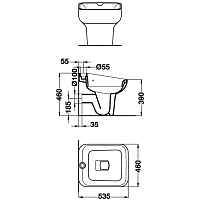 Ideal Standard Brenta Металлическая съемная решетка для видуара, цвет: chrome J3494AA