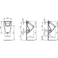 Ideal Standard Ecco-Eurovit Писсуар подвесной, цвет: euro white K553801