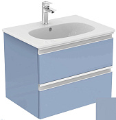 Ideal Standard Tesi Тумба под раковину, подвесная 60x44x49h см, с 2-мя ящиками, цвет: matt avio T0050WI
