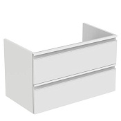 Ideal Standard Tesi Тумба под раковину, подвесная 80x44x49h см, с 2-мя ящиками, цвет: gloss white T0051OV