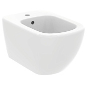 Ideal Standard Tesi Биде подвесное 53x36 см, 1 отверстие под смеситель, перелив, цвет: silk white T3552V1