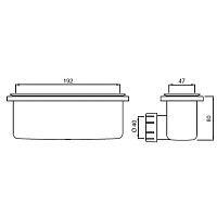 Ideal Standard Ultraflat New Сифон для поддона, цвет: silk black T4493V3