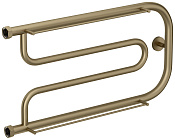 Сунержа Гусли Полотенцесушитель водяной с двумя полками 66х35,6h см, цвет: золотой шёлк матовый 32-4010-3265