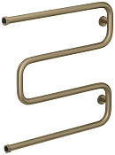 Сунержа Ш-образный+ Полотенцесушитель водяной 63х62,8h см, цвет: золотой шёлк матовый 32-4014-6060