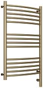 Сунержа Богема 3.0 выгнутая Полотенцесушитель электр, 53,2х92,4h см, правое, цвет: золотой шёлк мат. 32-5803-8050
