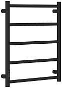 Стилье Формат 27 Полотенцесушитель электрический, 53,2х60h см, прямая, левое, цвет: чёрный матовый 31529-6050