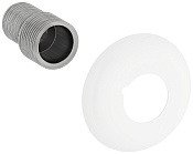 Стилье Отражатель декоративный с эксцентриком d6 см, G 1/2" НР х G 3/4" НР, цвет: белый матовый 30100-3400