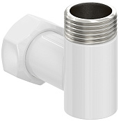 Стилье Уголок переходной НР G 3/4/НГ G 3/4, цвет: белый глянцевый 122002-3434