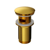 Whitecross Донный клапан с переливом, цвет: золото брашированное A706GLB