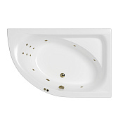 Whitecross Aquarella Ванна гидромас. угловая Line - прав, 170х110 см, цвет: белый, фурнитура бронза 0109.170110.100.LINE.BR