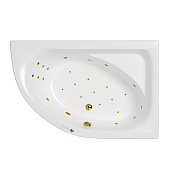 Whitecross Aquarella Ванна гидромас. угловая Ultra - прав, 170х110 см, цвет: белый, фурнитура золото 0109.170110.100.ULTRA.GL