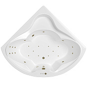 Whitecross Konsul Ванна гидромассажная угловая Ultra, 150х150 см, цвет: белый, фурнитура бронза 0110.150150.100.ULTRA.BR