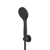 Whitecross Душевой гарнитур: лейка d10 см, 1 режим, шланг 150 см, цвет: черный матовый SET50BASICBL