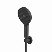 Whitecross Душевой гарнитур: лейка 13,2см, 3 режима, шланг 150 см, цвет: черный матовый SET50TOPBL