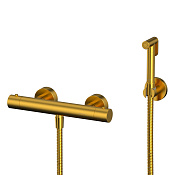 Whitecross Y Гигиенический душ с термостатом, шланг 125 см, держатель, цвет: золото брашированное SYSYBI3GLB