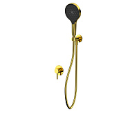 Whitecross Y Смеситель для душа с внутренней частью: ручной душ, шланг, цвет: золото глянцевое YSET02TOPGL