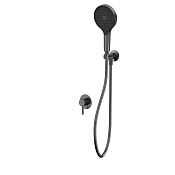 Whitecross Y Смеситель для душа с внутренней частью: ручной душ, шланг, цвет: графит брашированный YSET02TOPGM