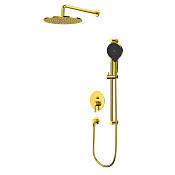 Whitecross Y Смеситель для душа с внутренней частью, настенный верхний душ, цвет: золото глянцевое YSET05TOPGL