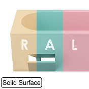 Whitecross Скрытый люк для экрана ванны из Solid Surface, цвет: по RAL матовый 1102.XXXX.2XXXX