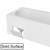 Whitecross Скрытый люк для экрана ванны из Solid Surface, цвет: белый матовый 1102.XXXX.200