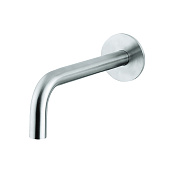 Cisal Xion Излив настенный для ванны 19 см, цвет: brushed stainless steel XI000240D1