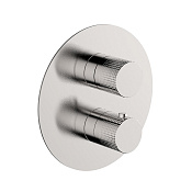 Cisal X32 Смеситель для душа термостат. на 2 потребителя, встраиваемый, цвет:brushed stainless steel X1018100D1