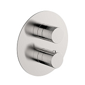 Cisal X32 Смеситель для душа термостат. на 2 потребителя, встраиваемый, цвет:brushed stainless steel X1018200D1
