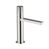 Cisal X32 Смеситель для раковины, без д/к, длина излива 13 см, цвет: brushed stainless steel X2000504D1