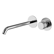 Cisal X32 Смеситель для раковины встраив., внешняя часть, излив 24,8см, цвет:brushed stainless steel X1005511D1