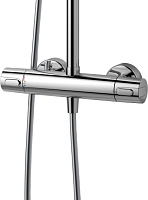 Ideal Standard Ideal duo Душевая стойка: термостат, верхний душ, лейка, штанга 105 см, цвет: chrome A5686AA