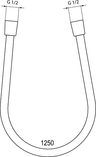 Ideal Standard Idealflex Душевой шланг 125 см, цвет: chrome A3306AA