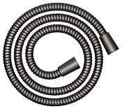 Keuco Brausen und Brausezubehör Душевой шланг на 125 см, с конической гайкой DN15, цвет:титан черный 59995 351200