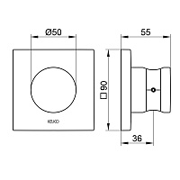 Keuco Ixmo Настенный держатель душевой лейки, цвет: бронза 59591 030002