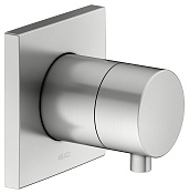 Keuco Ixmo Вентиль-перекл. 2 потреб. DN15, внеш. часть, с выводом шланга и держ., цвет: нерж. сталь 59556 211002