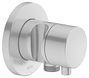 Keuco Ixmo Вентиль-переключатель 2 потреб. DN15, внешн. часть, с выводом шланга и держ., цвет: алюм. 59556 171201