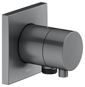 Keuco Ixmo Вентиль-переключатель на 2 потреб. DN15, внеш. часть, с выводом шланга, цвет:хром черный 59556 131102