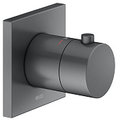 Keuco Ixmo Смеситель для душа термостатический, 1 потреб., встр., внешняя часть, цвет: хром черный 59553 130002