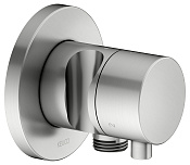 Keuco Ixmo Вентиль-перекл. 3 потреб. DN15, внешняя часть, с выводом шланга и держ., цвет:нерж. сталь 59548 211201