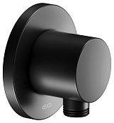 Keuco Ixmo Шланговое подключение DN15, круглая розетка, цвет: черный матовый 59547 370001