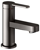 Keuco Ixmo Смеситель для раковины рычажный 60, без д/к и гарнитура для слива, цвет: титан черный 59504 353100