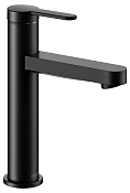 Keuco Ixmo Смеситель для раковины рычажный 130, без д/к и гарнитура для слива, цвет:черный мат. 59501 373101